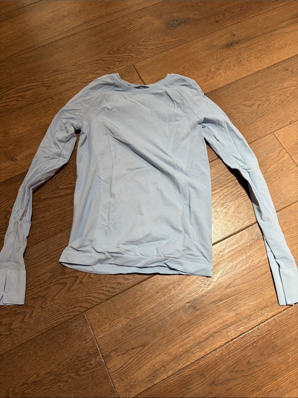 Sweaty Betty Light Blue Long Sleeve Athletic Top